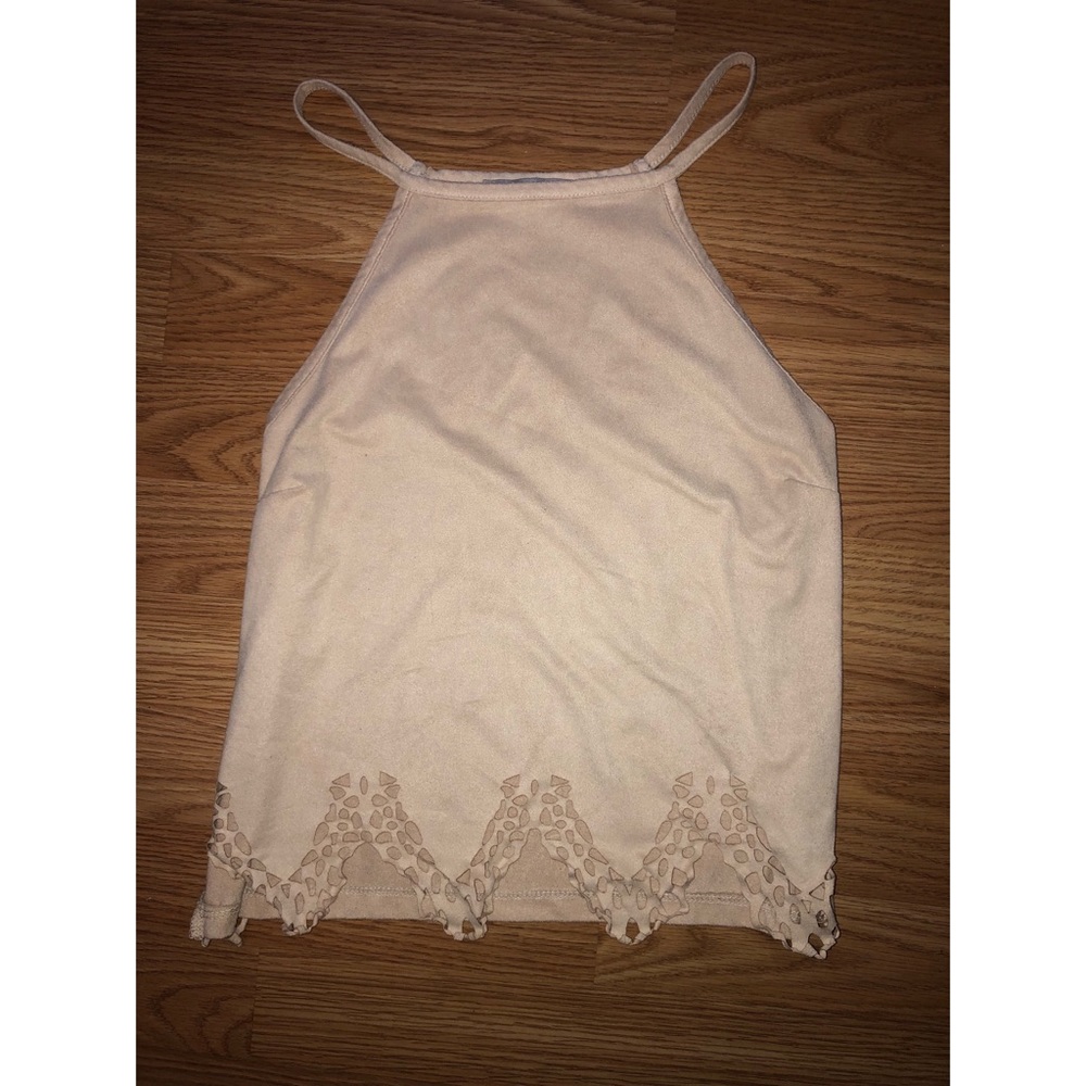 Suede Crop Top